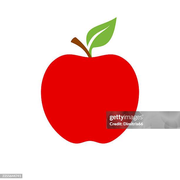 apple fruit color icon - apple stock illustrations