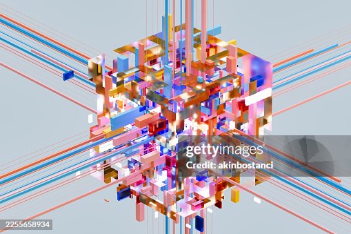Advanced Artificial Intelligence Core with Data Streaming Lines, Neural Network Infrastructure and Quantum Computing Concept Advanced Artificial Intelligence Core with Data Streaming Lines, Neural Network Infrastructure and Quantum Computing Concept