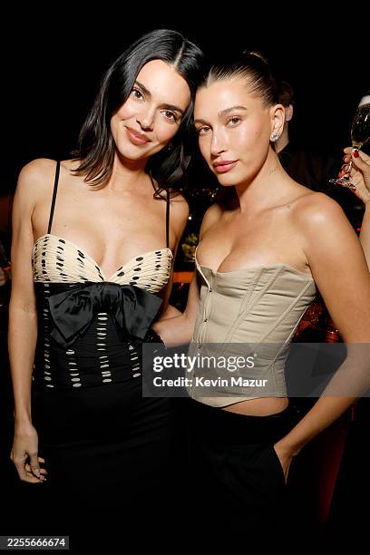 Kendall Jenner and Hailey Bieber attend W Magazine's Annual Best Performances Party at Chateau Marmont on January 10, 2026 in Los Angeles, California.
