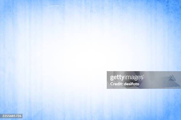old faded grunge textured effect faded whitewashed wall light sky baby blue vector background. there are vertical faint stripes. can be used as baby boy nursery wallpaper. - ombre background stock illustrations