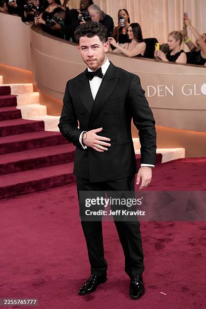 Nick Jonas attends the 83rd Annual Golden Globe Awards at The Beverly Hilton on January 11, 2026 in Beverly Hills, California.