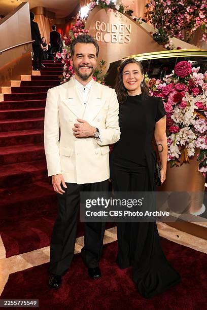 Wagner Moura and Germaine Le attend the 83rd Annual Golden Globe Awards at The Beverly Hilton on January 11, 2026 in Beverly Hills, California.