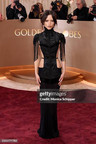 Jenna Ortega attends the 83rd Annual Golden Globe Awards at The Beverly Hilton on January 11, 2026 in Beverly Hills, California.