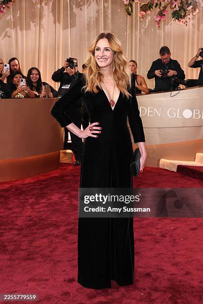 Julia Roberts attends the 83rd Annual Golden Globe Awards at The Beverly Hilton on January 11, 2026 in Beverly Hills, California.