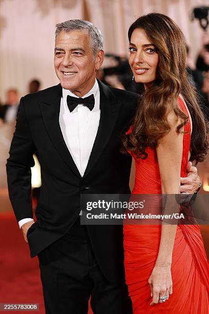 George Clooney and Amal Clooney attend the 83rd annual Golden Globe Awards at The Beverly Hilton on January 11, 2026 in Beverly Hills, California.