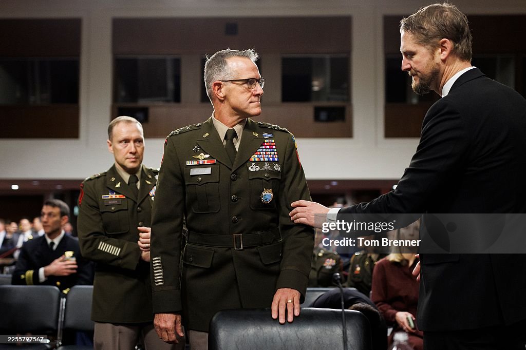 Gen. Joshua Rodd U.S. Army Lt. General Joshua Rudd is greeted by an attendee during a ...