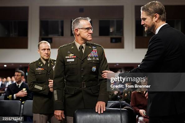 General Joshua Rudd U.S. Army Lt. General Joshua Rudd is greeted by an attendee during a ...