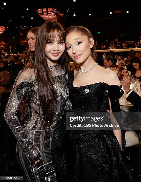 Lisa and Ariana Grande attend the 83rd Annual Golden Globe Awards at The Beverly Hilton on January 11, 2026 in Beverly Hills, California.