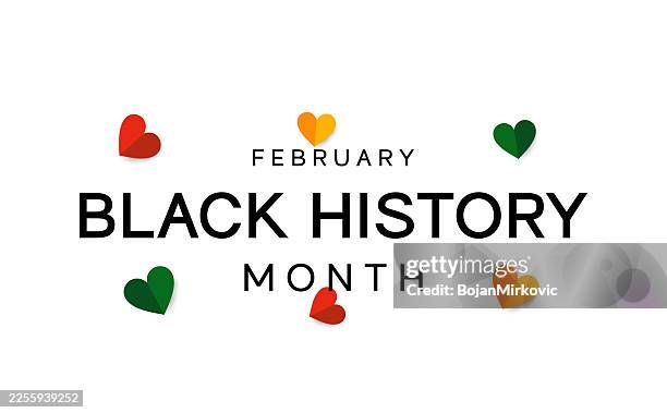 black history month background, poster. vector - black history month stock illustrations