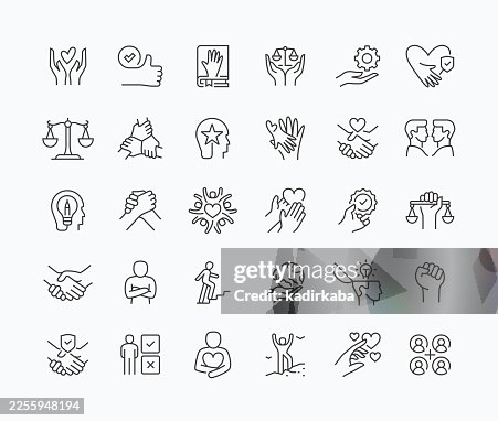 Thin Core Values Line Icon Set · 30 Icons Thin Core Values Line Icon Set · 30 Icons