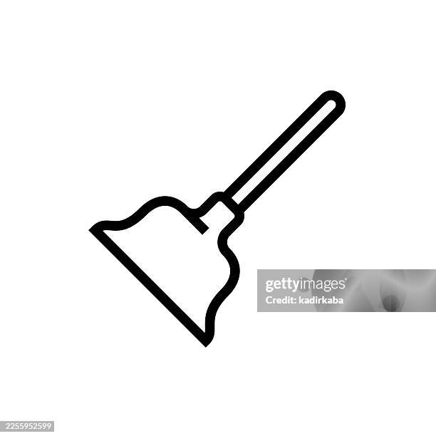 plunger icon - clogged stock illustrations