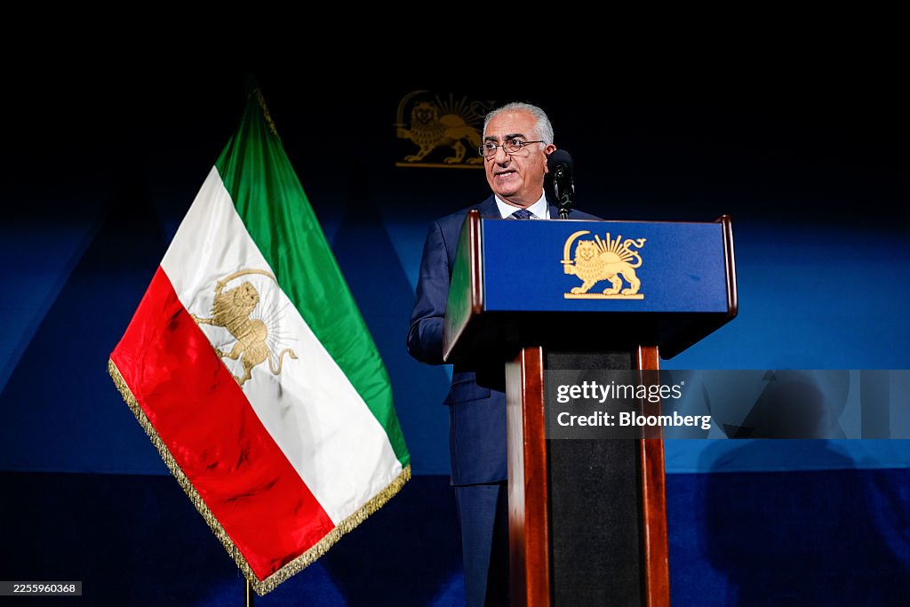 Leader Of The Iranian Democratic Opposition Reza Pahlavi Holds News Conference