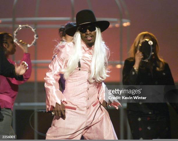 Andre 3000 of Outkast performs live at the 44th Annual Grammy Awards held at the Staples Center in Los Angeles, Ca., Feb. 27, 2002. Photo by Kevin...