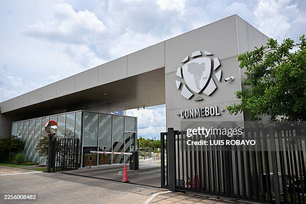 View of the South American Football Confederation headquarters in Luque, Paraguay, on January 16, 2026.