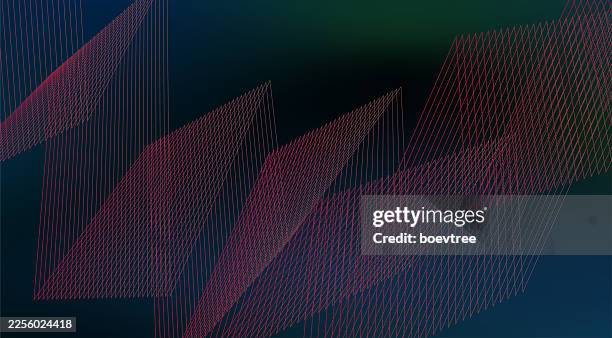 abstract gradient folded lines connection concepts technology background - folded corner stock illustrations