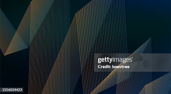 Abstract gradient folded lines connection concepts technology background Abstract gradient folded lines connection concepts technology background