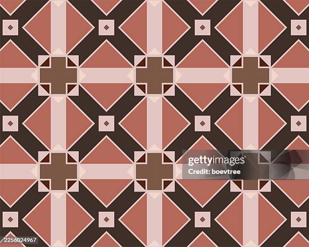geometric seamless pattern - herringbone tile stock illustrations