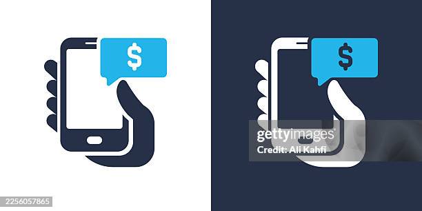 mobile payment glyph solid icon. solid icon that can be applied anywhere, simple, pixel perfect and modern style. - saving down payment stock illustrations