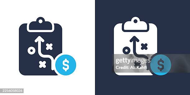 financial strategy glyph solid icon. solid icon that can be applied anywhere, simple, pixel perfect and modern style. - pay gap stock illustrations