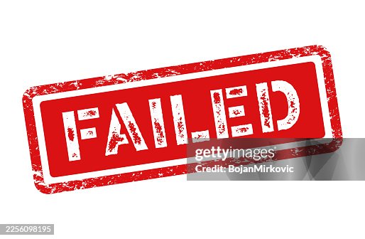 Failed, red rubber stamp. Vector Failed, red rubber stamp. Vector