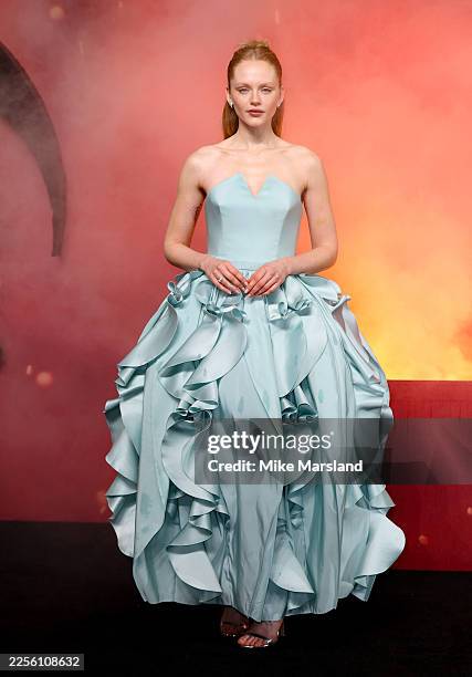 Emma Laird attends the "28 Years Later: The Bone Temple" World Premiere at BFI IMAX Waterloo on January 13, 2026 in London, England.