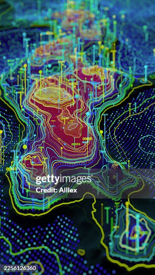 Abstract Neural Brain Data Visualization With Neon Contours, Light Grids, And Digital Signals Abstract Neural Brain Data Visualization With Neon Contours, Light Grids, And Digital Signals