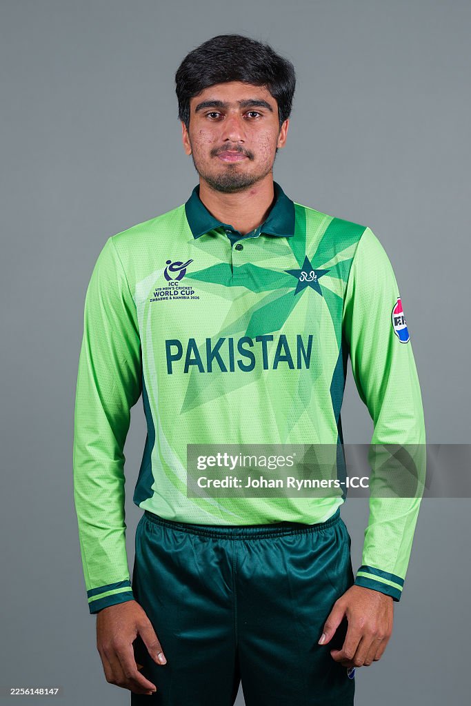 Daniyal Ali Khan of Pakistan poses for a portrait prior to the ICC ...