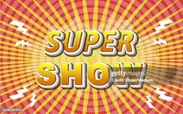 super show comic background - great performance stock illustrations