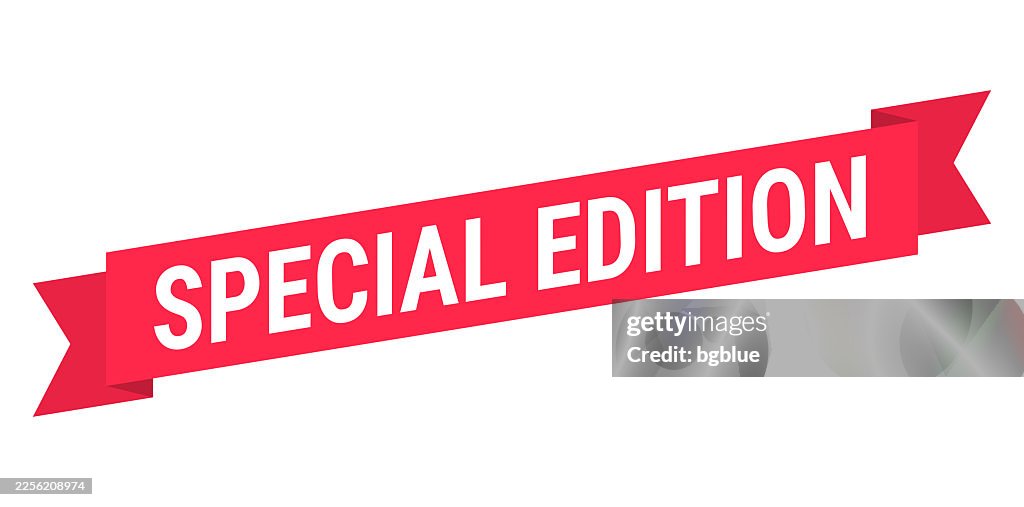 Special Edition - Red banner on white background