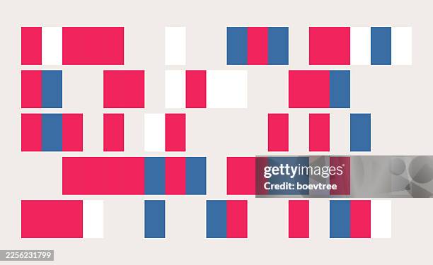 red blue geometric stripe pattern design background,code flowing concept pattern - rectangle infographic stock illustrations