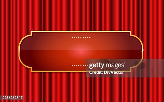 Red banner frame vector background Red banner frame vector background