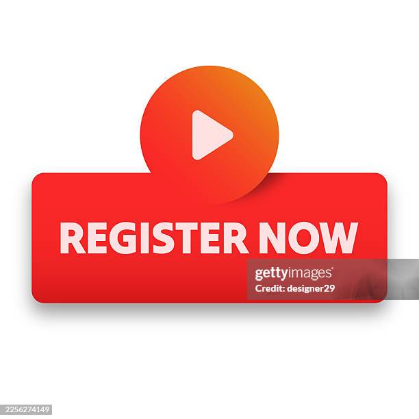 register now button icon vector design - order now vector stock illustrations