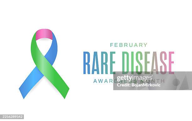 ilustrações de stock, clip art, desenhos animados e ícones de rare disease awareness month card, poster, february. vector - animal em via de extinção
