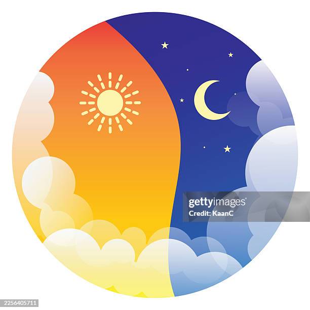 day and night icon vector design. vector stock illustration - sun panels stock illustrations