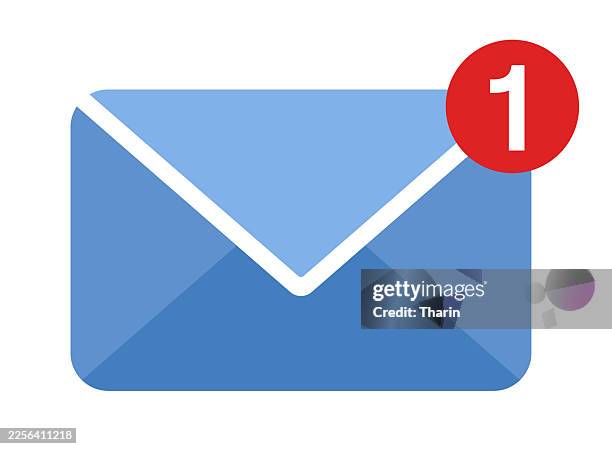 new message or email concept - notification icon stock illustrations