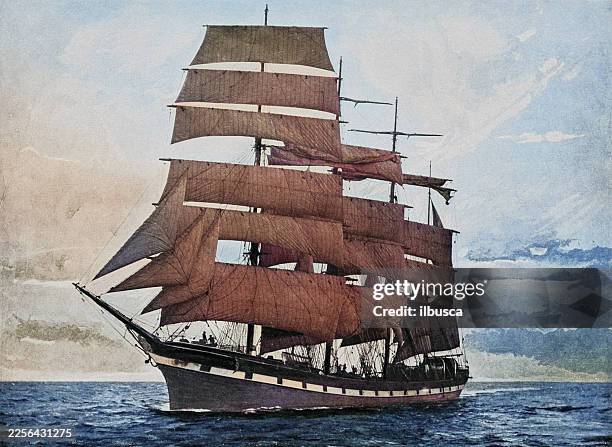 ship - tall ship stock illustrations