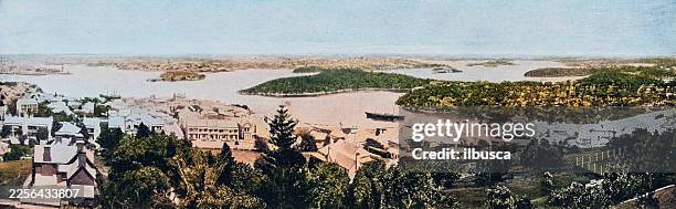 cape town - table mountain south africa stock illustrations