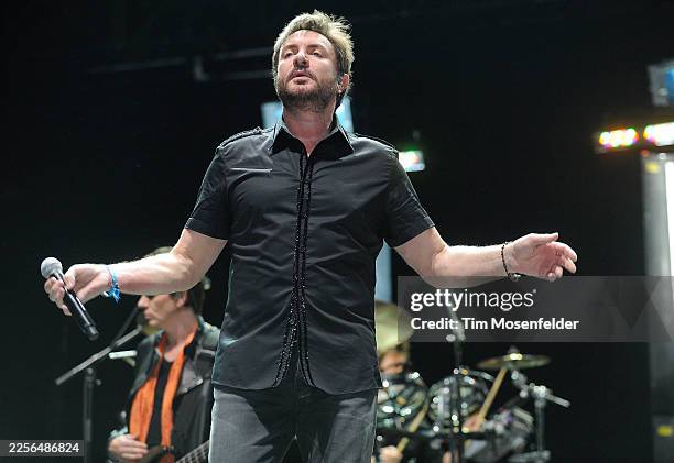 Simon Le Bon of Duran Duran performs during Coachella 2011 at the Empire Polo Fields on April 17, 2011 in Indio, California.