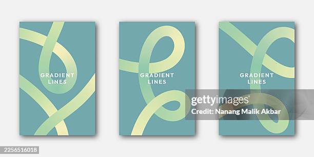 abstract background with wavy gradient lines set for background design - geometric tortoise stock illustrations