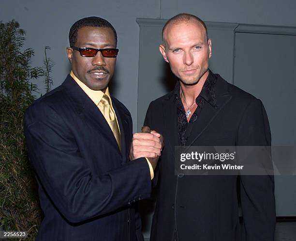 Wesley Snipes and Luke Goss at the premiere of "Blade ll" at the Chinese Theater in Los Angeles, Ca. Thursday, March 21, 2002. Photo by Kevin...