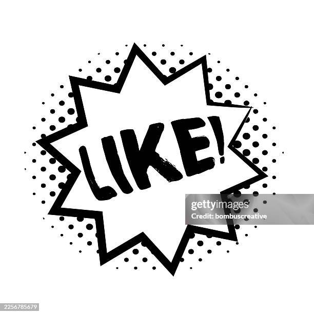 retro comic speech bubble like text - wow comic bubble stock illustrations