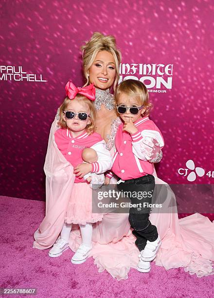 London Marilyn Hilton Reum, Paris Hilton and Phoenix Barron Hilton Reum at the "Infinite Icon: A Visual Memoir" Los Angeles premiere held at AMC The...