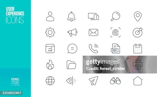 User Experience Icon Editable Stroke User Experience Icon Editable Stroke