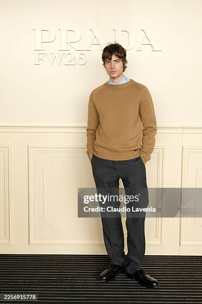 Thomas Meacock attends the Prada Fall/Winter 2026 Menswear Fashion Show at Fondazione Prada on January 18, 2026 in Milan, Italy.