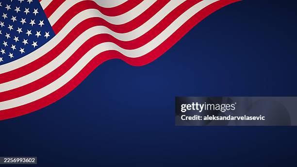 usa flag background - corner stock illustrations