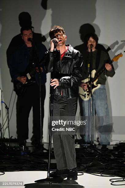 Episode 2245 -- Pictured: Musical guest Louis Tomlinson performs on Thursday, January 22, 2026 --