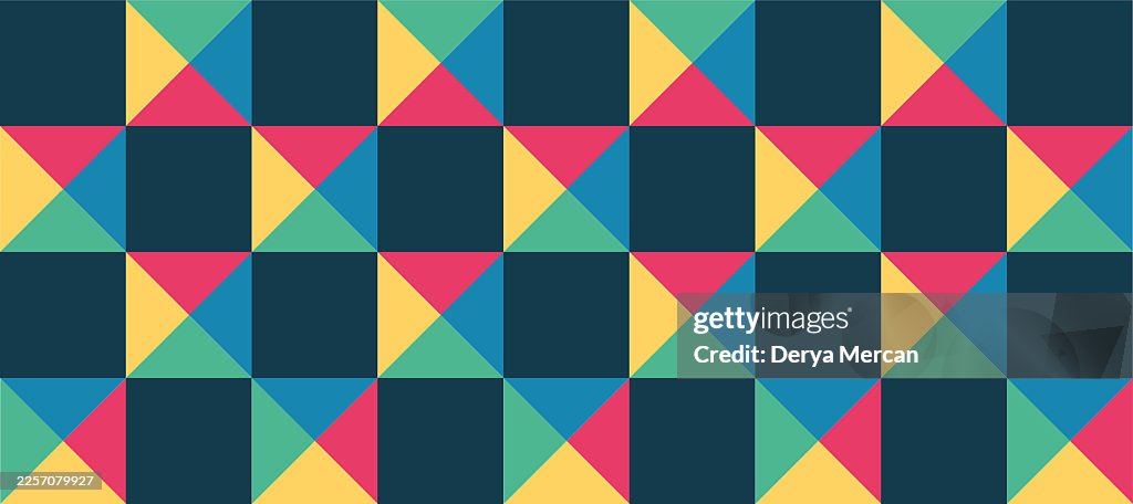 Abstract Geometric Pattern generative computational art illustration stock illustration