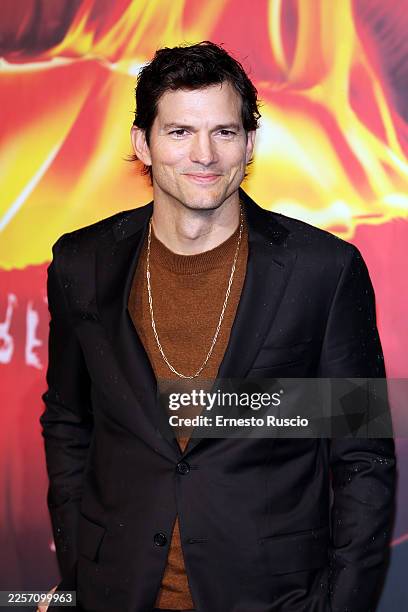 Ashton Kutcher attends "The Beauty" premiere photocall at Terme Di Diocleziano on January 19, 2026 in Rome, Italy.