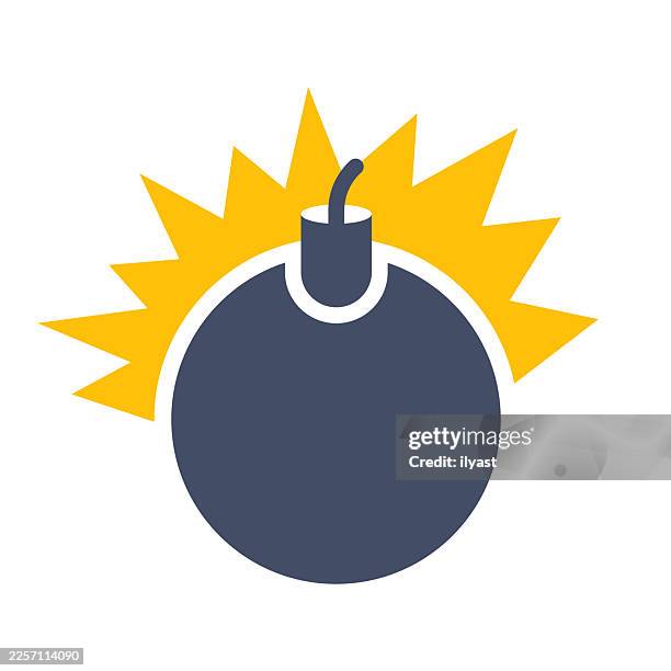 abstract geometric explosive hazard vector illustration - volatility icon stock illustrations