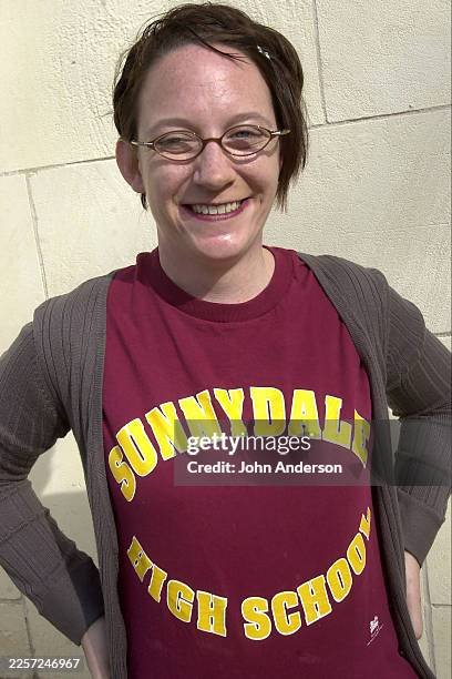 Portrait of University of Texas PhD candidate & media studies scholar Sharon Ross, Austin, Texas, February 12, 2002.